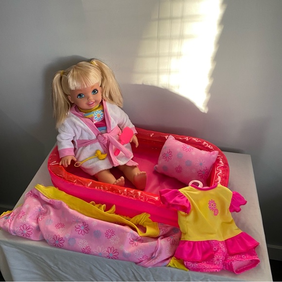 Vintage Mattel Cuddly Soft Kelly Doll From Bath to Bed sister of Barbie in box - Picture 11 of 16